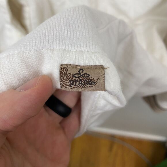 Prana Womens Large L Fleece Lined Rowen Jacket Off White Midweight Cotton Button - Picture 4 of 13